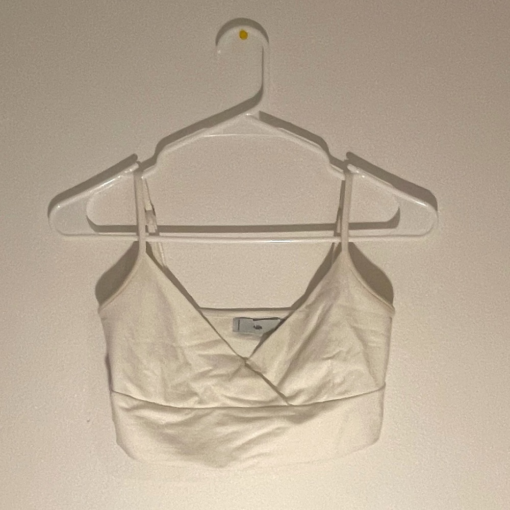 Adika White Cropped Tank Top